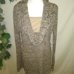 ❄️Brown and Tan Cowl Neck Sweater❄️